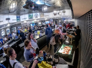 Everyone celebrates the end of camp with lunch at the Hertz Arena